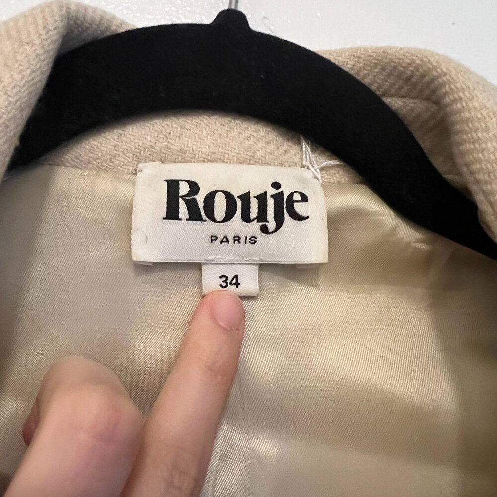 Rouje Beige Single-Button Blazer - image 2